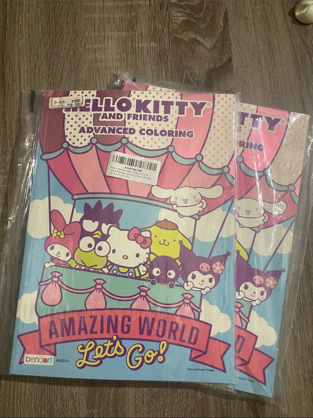 Two Hello Kitty Advanced Coloring Book - Pink & Purple Characters